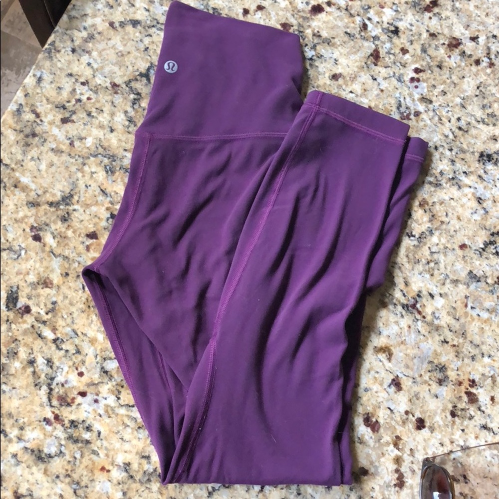 Lululemon align pant II size 4: darkest magenta